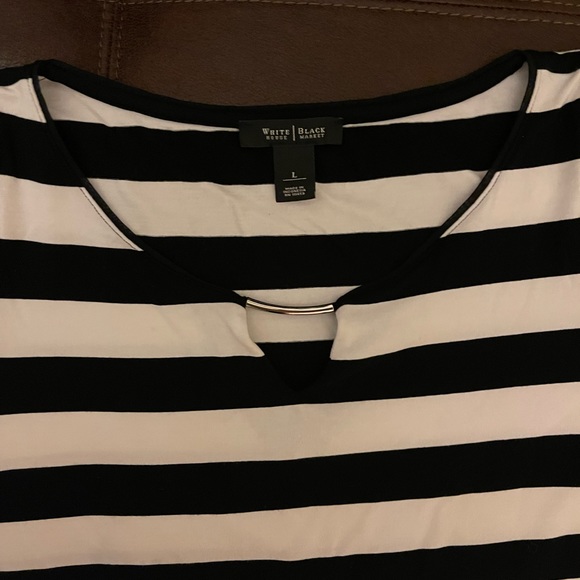 WHBM Striped Top - size L - Picture 9 of 9